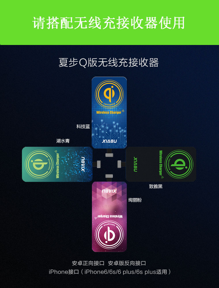 年-移動無線充，移動電源無線充電器適用于iPhone/三星/安卓