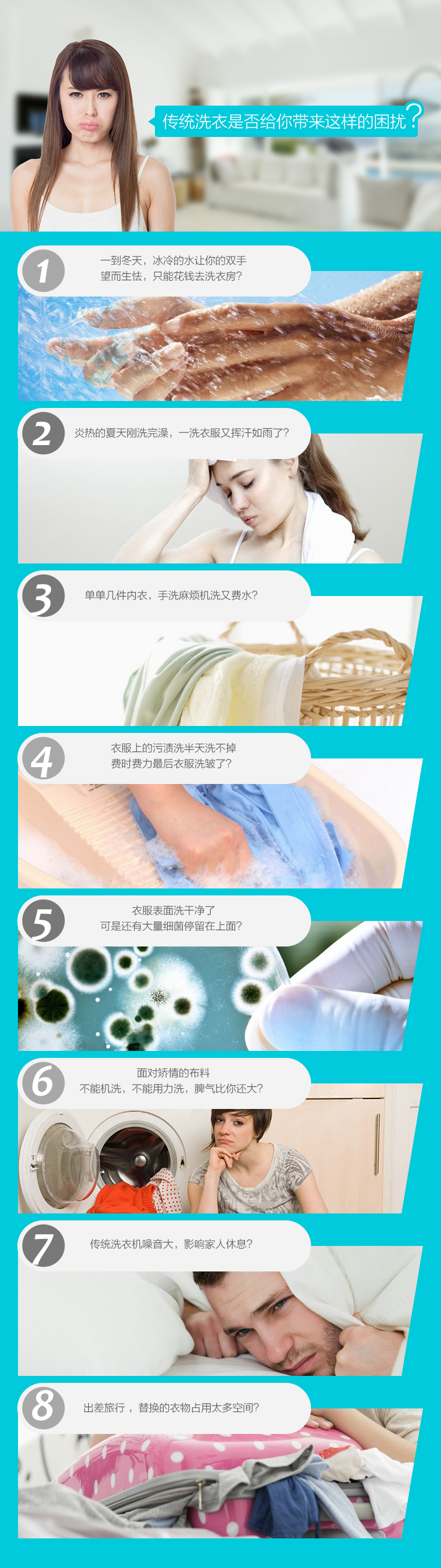 小元Mini超聲洗衣器，省時(shí)省力懶人必備