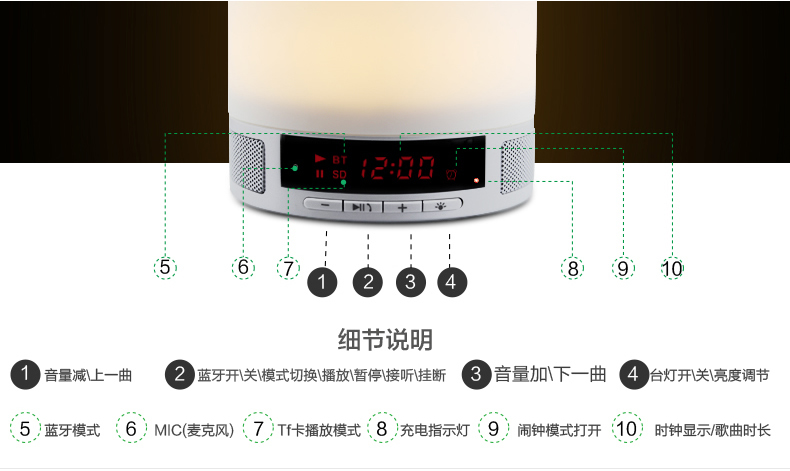 L2 藍(lán)牙音箱、藍(lán)牙音箱燈