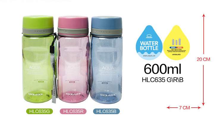 樂(lè)扣樂(lè)扣運(yùn)動(dòng)型塑料水杯 HLC635 G\R\B 600ml