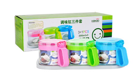 海客笑臉調(diào)味缸3件套
