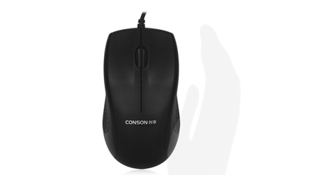 CM703有線光學(xué)辦公鼠標(biāo)臺(tái)式筆記本USB口電腦游戲鼠標(biāo)