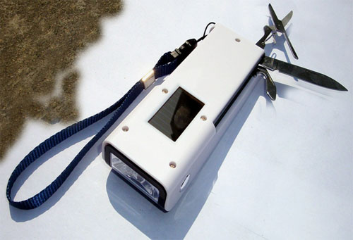 太陽能軍刀手電筒/驗(yàn)鈔機(jī)